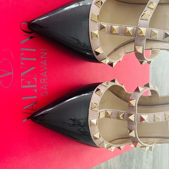 Valentino 100m rock stud slingback high heel - Picture 6 of 8